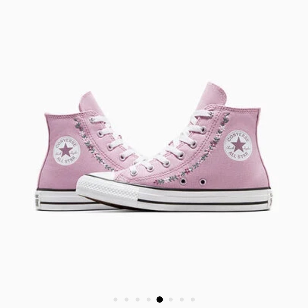 Converse Pink High-Top Sneakers, 3.5 Big Kid